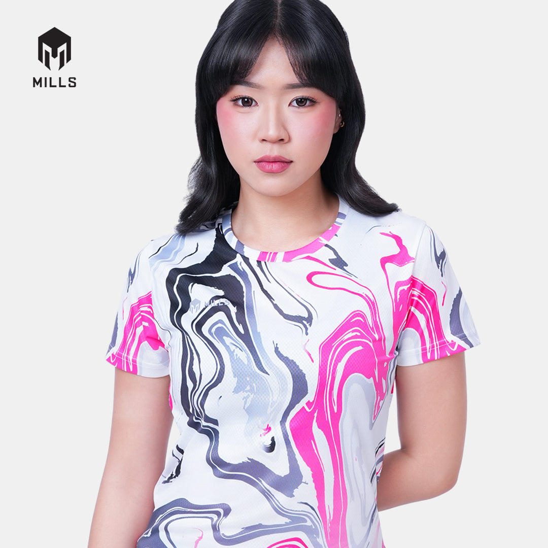 MILLS BAJU OLAHRAGA RUNNING ENERMAX NERGETIC M3 RUNNING T-SHIRT WOMEN 00100637
