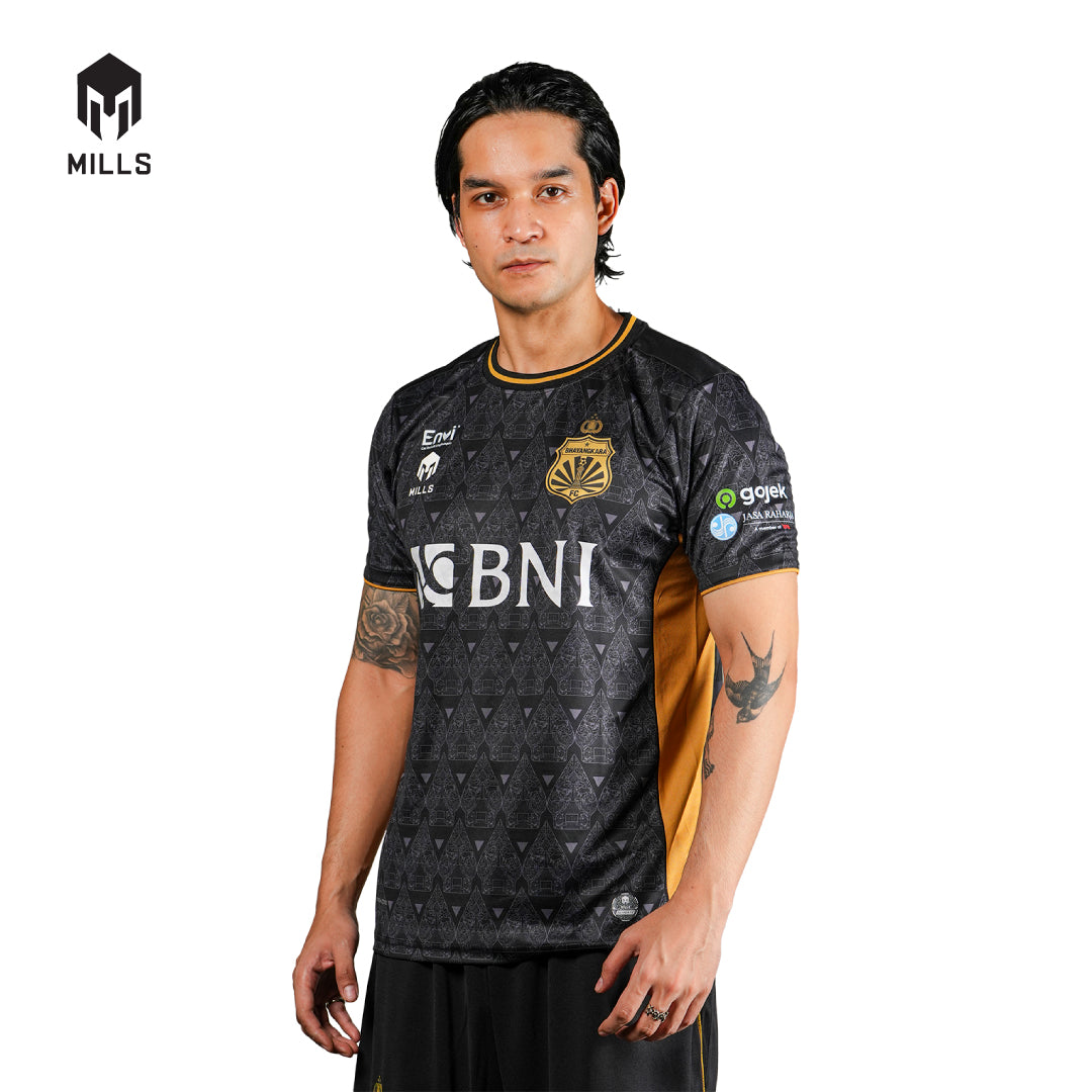 MILLS BHAYANGKARA FC THIRD JERSEY PLAYER ISSUE BLACK 1449BFC