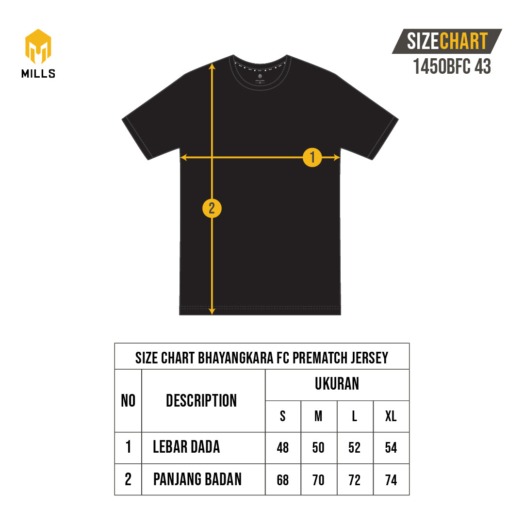 MILLS BHAYANGKARA FC PREMATCH JERSEY 1450BFC