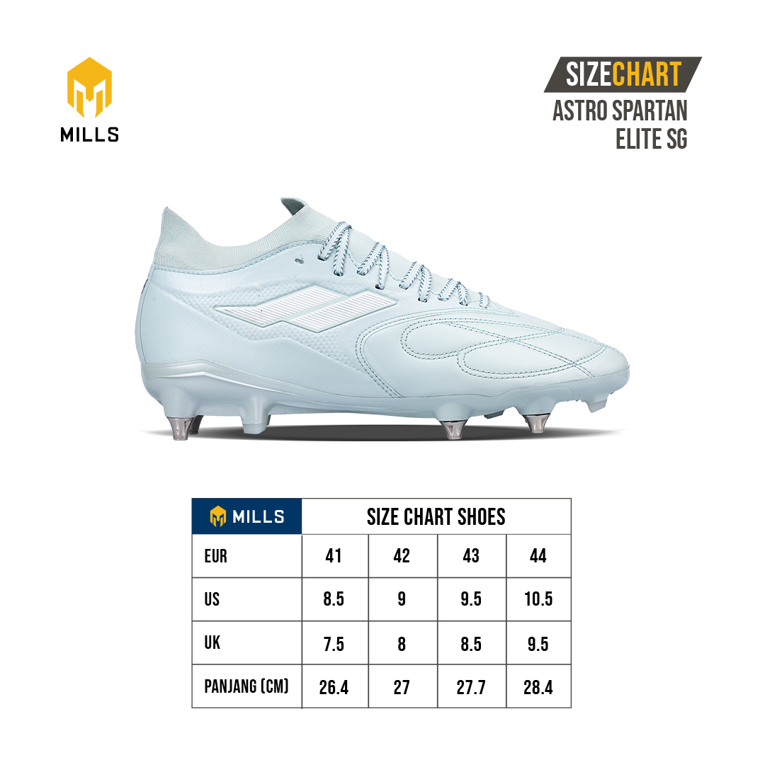 MILLS Sepatu Sepakbola Astro Spartan Elite SG White / Lime / Black 9304601