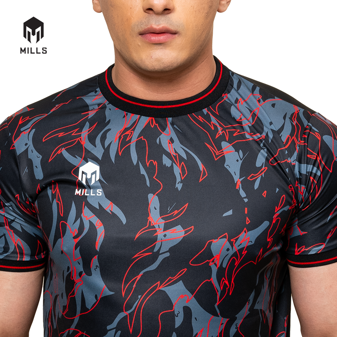 MILLS Baju Olahraga Jersey Sepakbola Football Futsal Soccer Jersey Flame 2.0 1382