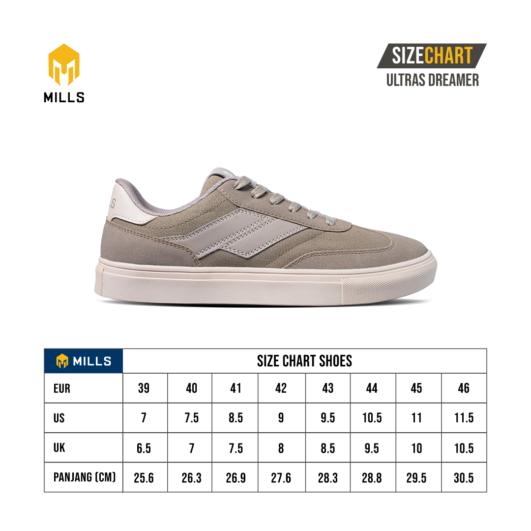 MILLS Sepatu Lifestyle Ultras Dreamer LT Grey / Grey / Black 9701307