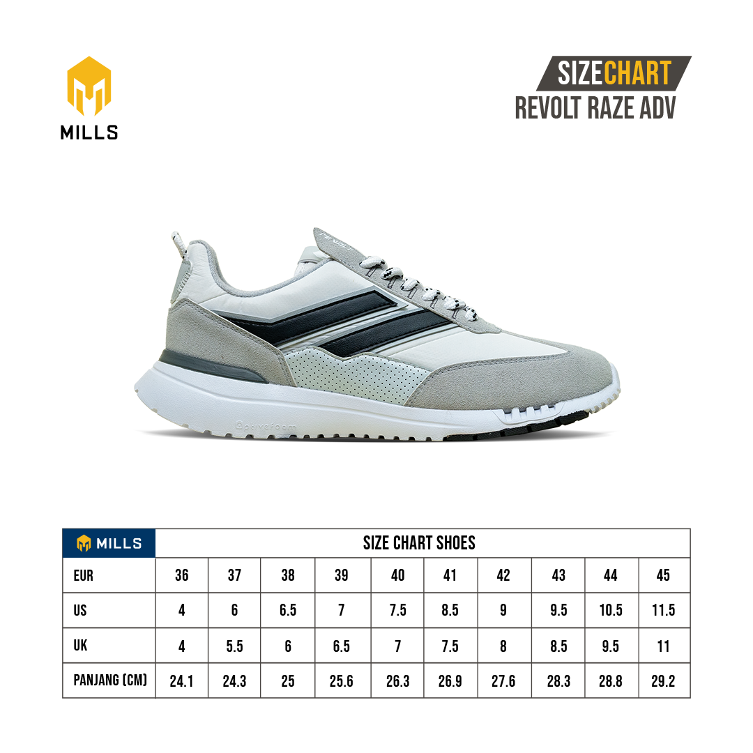 MILLS Sepatu Lifestyle Revolt Raze Adv Black / Off White 9700708