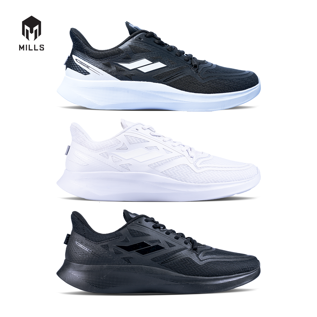 Mills Sepatu Lari Running Shoes Treximo Omega M2 Triple White 9105005