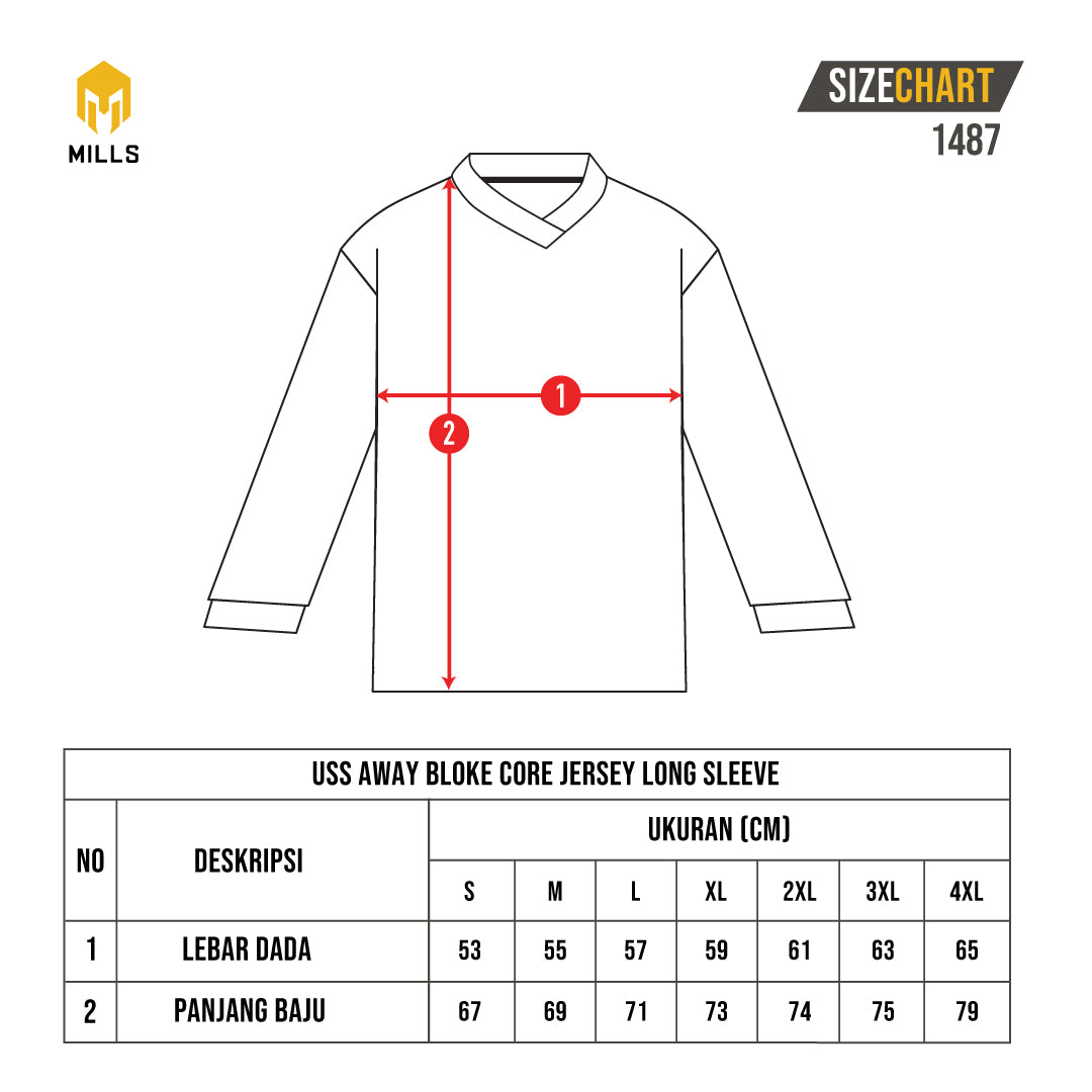 Mills Jersey USS Away Bloke Core Jersey Long Sleeve 1487