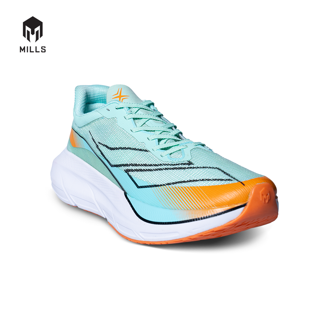 Mills Sepatu Lari Running Shoes Enermax Tycoon Tosca / Orange / White 9102705