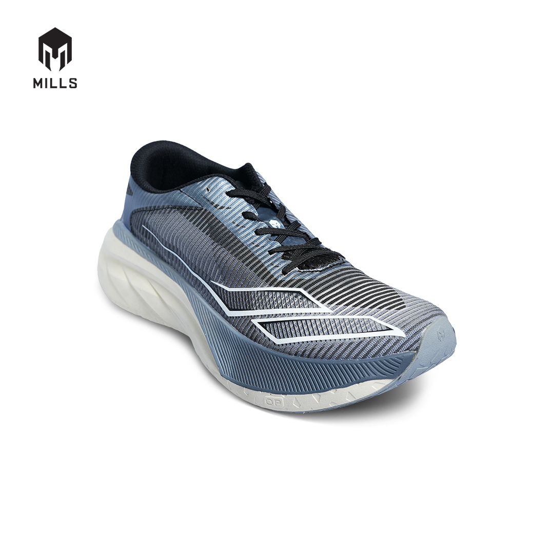 Mills Sepatu Lari Running Shoes Enerstrike Blitz Black / Grey / Off White 9104101