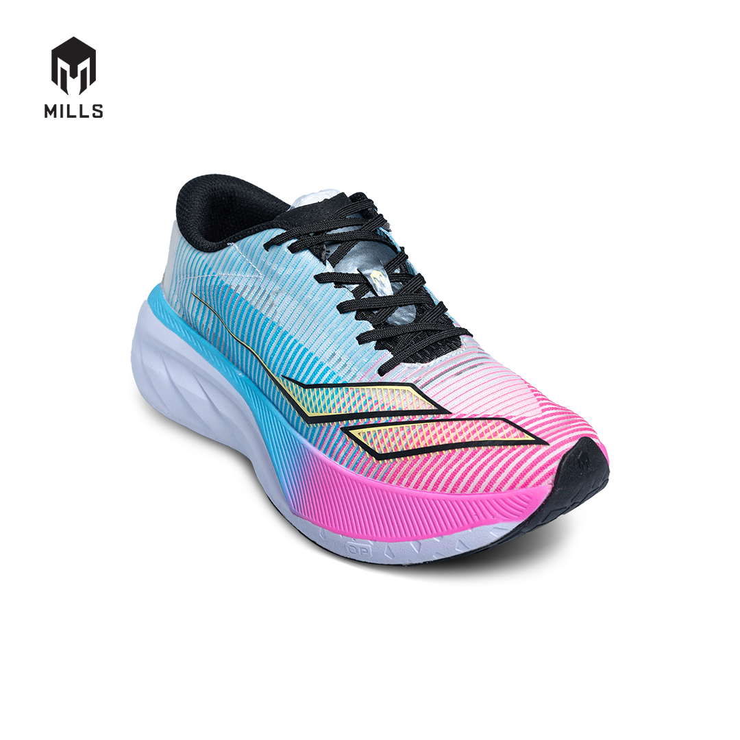 Mills Sepatu Lari Running Shoes Enerstrike Blitz White / Magenta / LT Blue 9104104
