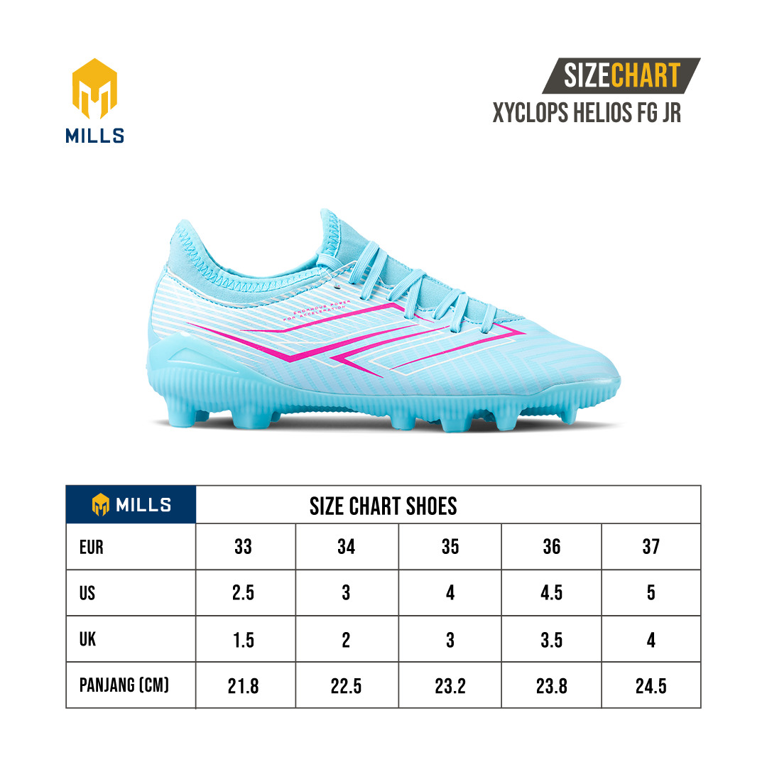 MILLS SEPATU SEPAKBOLA XYCLOPS HELIOS FG JR WHITE/SILVER 9200804