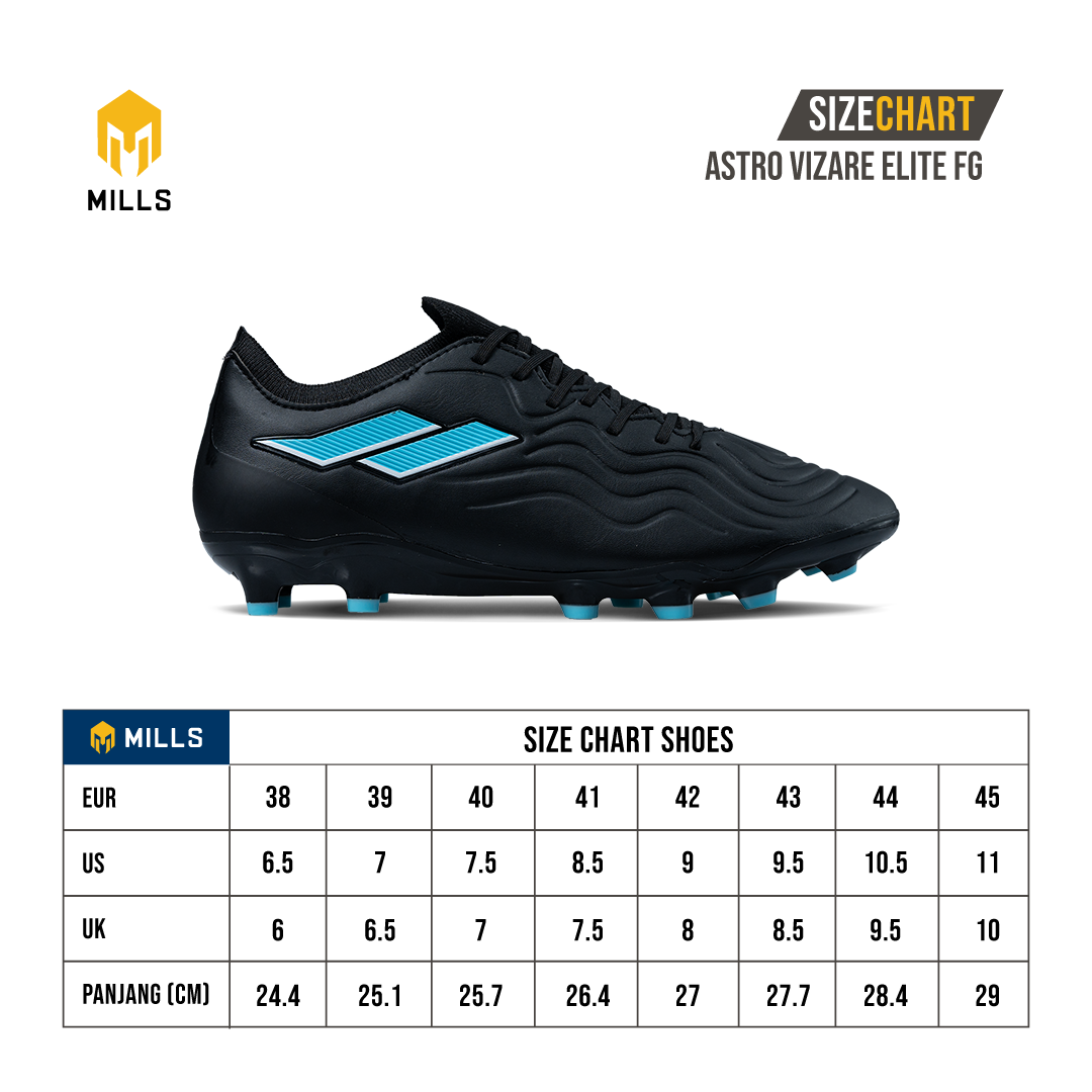 MILLS SEPATU SEPAKBOLA ASTRO VIZARE ELITE FG WHITE PEARLIZED/ORANGE/BLACK 9305104