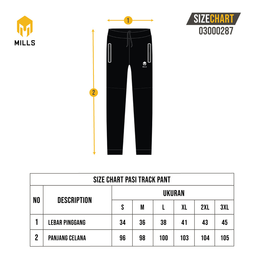MILLS PASI TRACK PANT BLACK 03000287