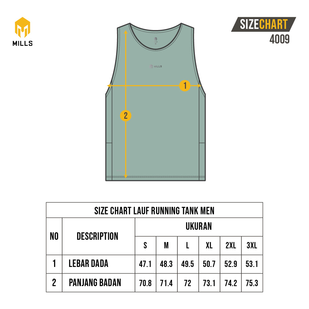 MILLS Singlet Running Lauf Running Tank Men 4009