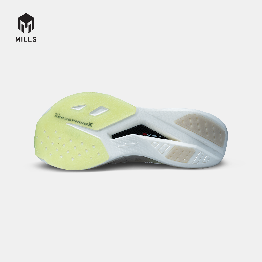 MILLS SEPATU LARI RUNNING SHOES ENERCHARGE M1 WHITE/OCEAN.BLUE/NEON.LIME 9105304