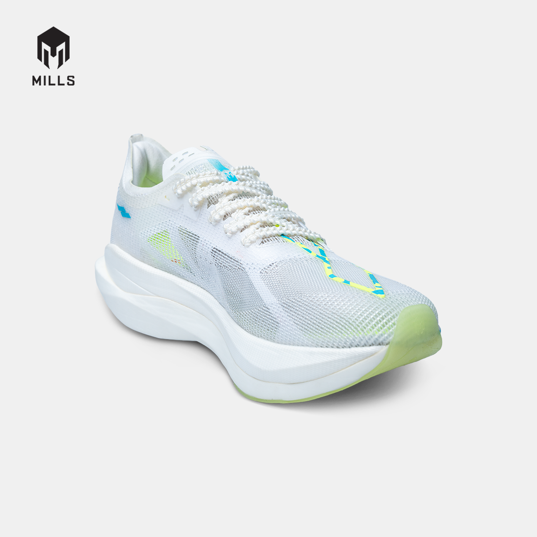 MILLS SEPATU LARI RUNNING SHOES ENERCHARGE M1 WHITE/OCEAN.BLUE/NEON.LIME 9105304