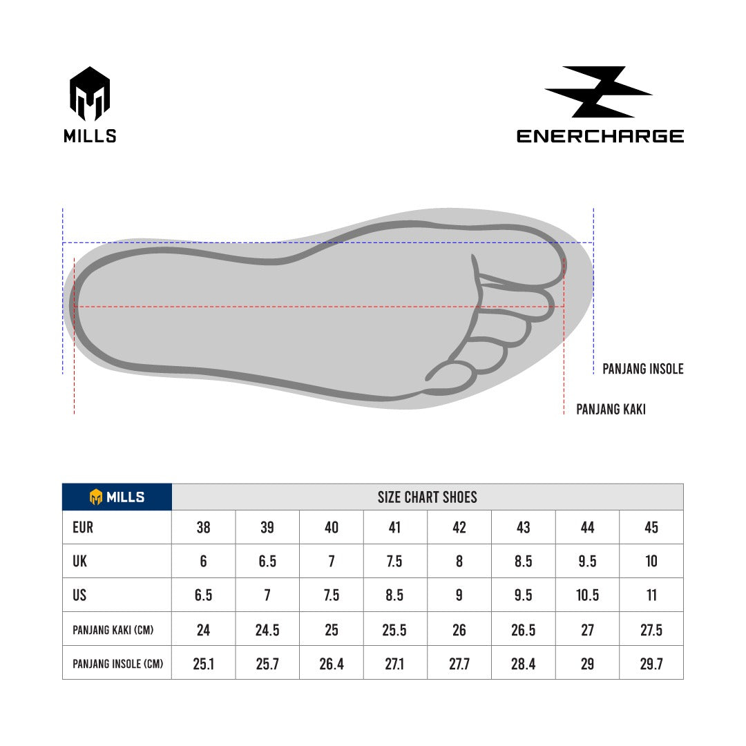 MILLS SEPATU LARI RUNNING SHOES ENERCHARGE M1 WHITE/OCEAN.BLUE/NEON.LIME 9105304