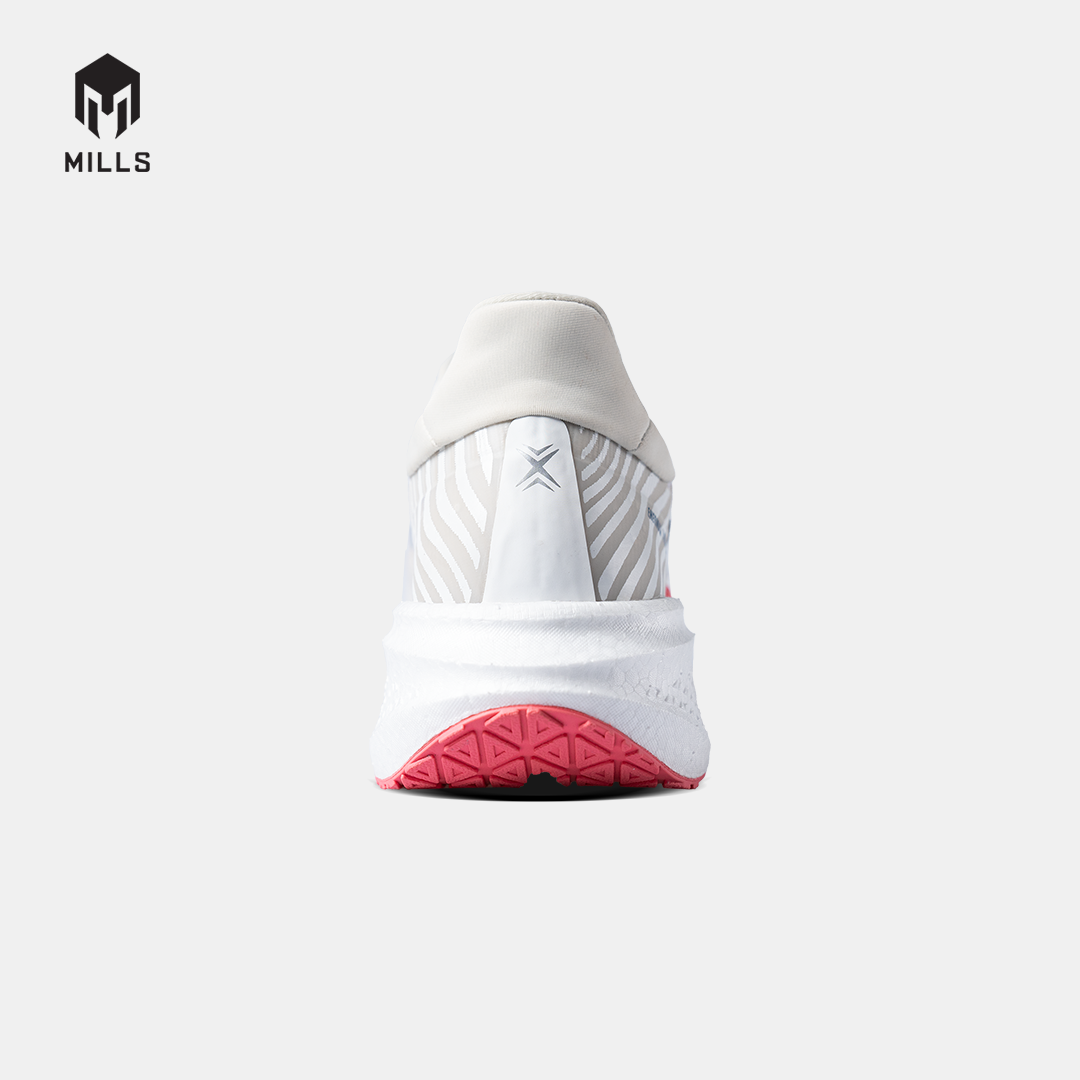 MILLS SEPATU LARI RUNNING SHOES ENERMAX DYNAPLATE OFF WHITE/CORAL RED/NAVY 9100709