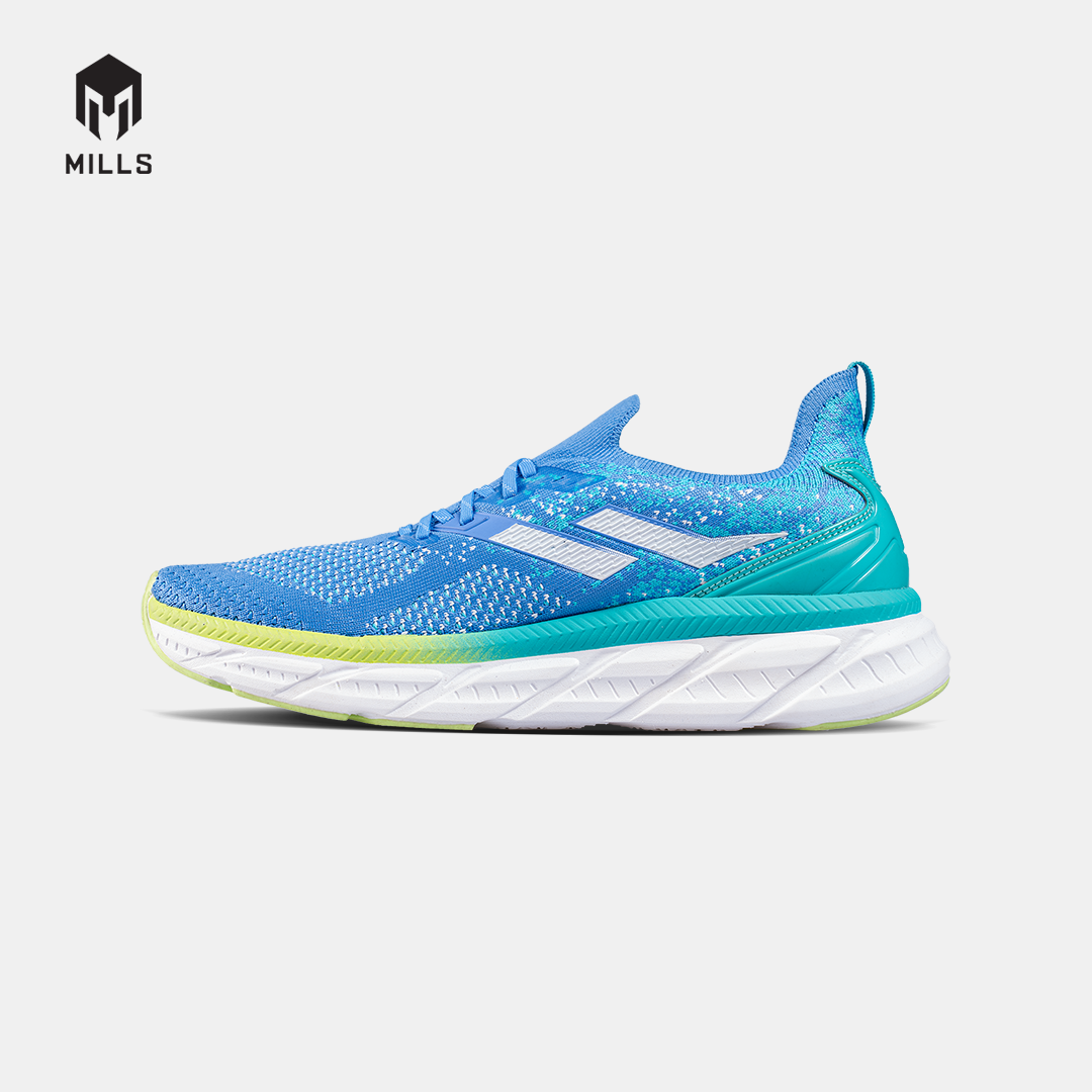 MILLS SEPATU LARI RUNNING SHOES ENERMAX NANOKNIT BLUE/CYAN/WHITE 9105101