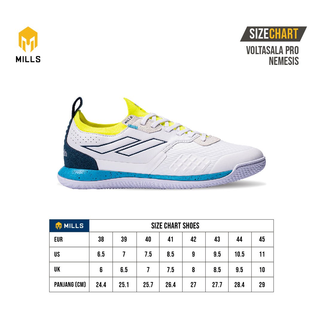 MILLS SEPATU FUTSAL VOLTASALA PRO NEMESIS SOFT.GREEN/ANTIQUE.WHITE/DARK.GREEN 9500906