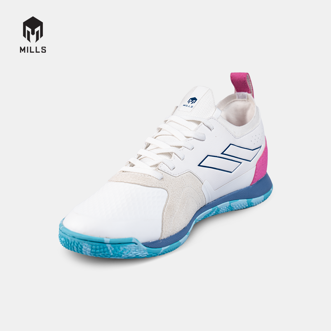 MILLS SEPATU FUTSAL VOLTASALA PRO NEMESIS WHITE/NAVY/SOFT.BLUE 9500907