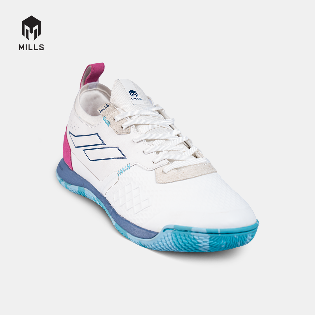 MILLS SEPATU FUTSAL VOLTASALA PRO NEMESIS WHITE/NAVY/SOFT.BLUE 9500907
