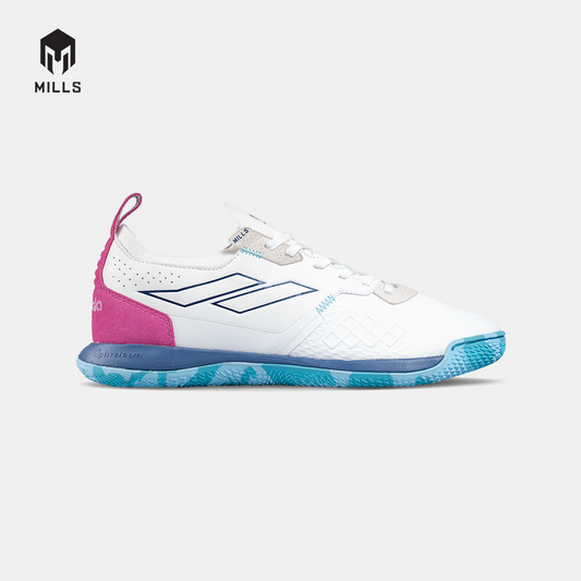 MILLS SEPATU FUTSAL VOLTASALA PRO NEMESIS WHITE/NAVY/SOFT.BLUE 9500907