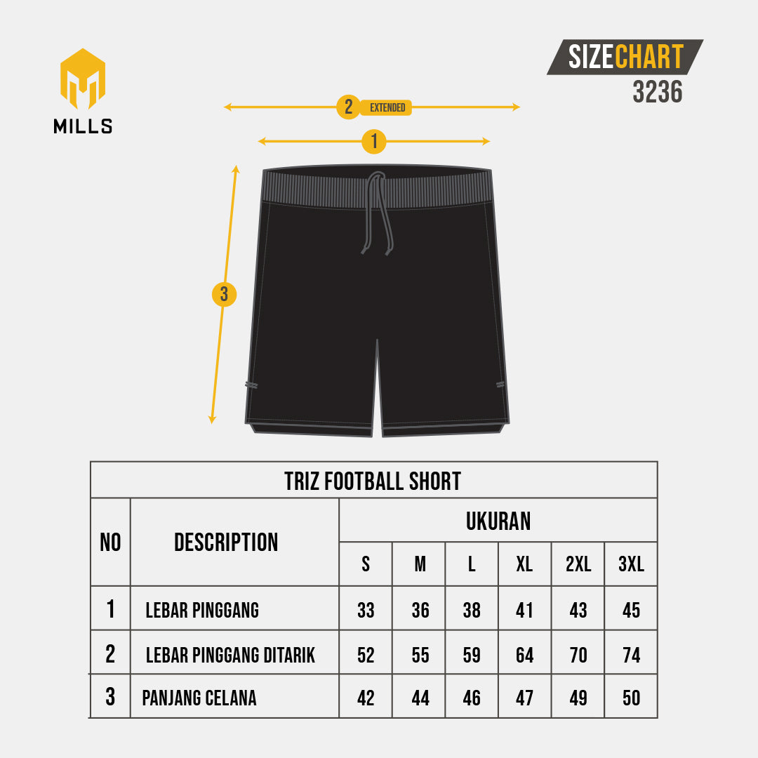 MILLS CELANA TRIZ FOOTBALL SHORT 3236