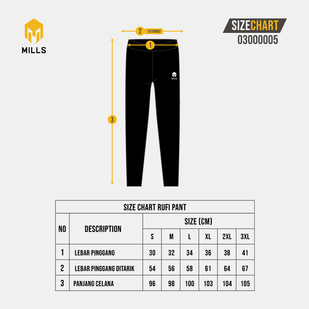 MILLS CELANA TRAINING RUFI PANT 03000005