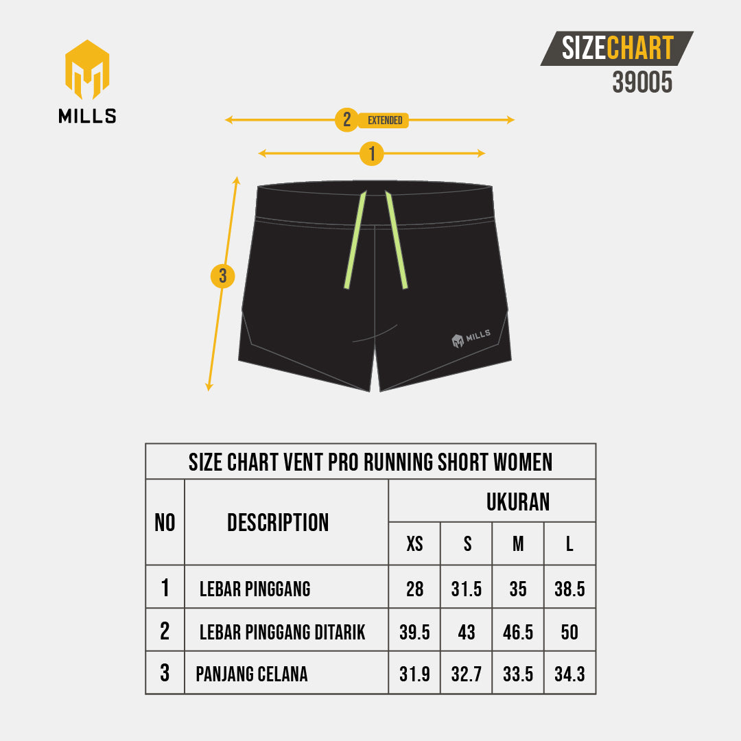MILLS CELANA RUNNING VENT PRO RUNNING SHORT WOMEN 39005