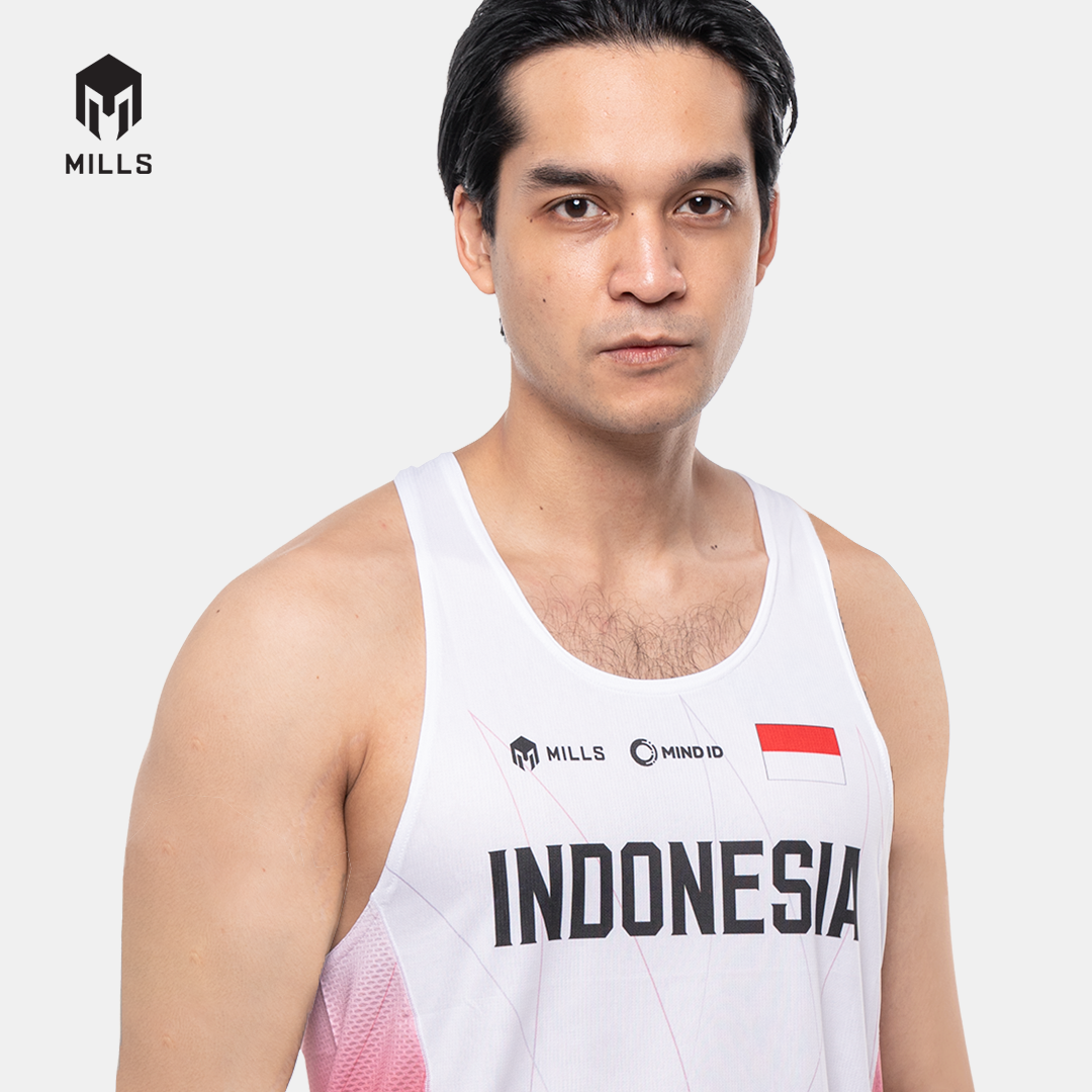 MILLS PASI AWAY RUNNING TANK TOP MEN WHITE 01100014