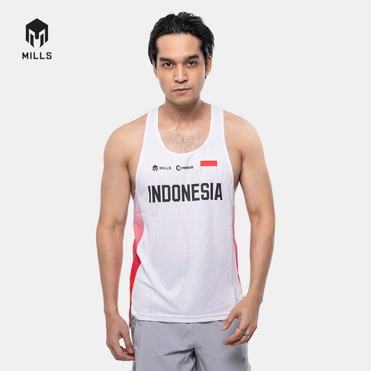 MILLS PASI AWAY RUNNING TANK TOP MEN WHITE 01100014