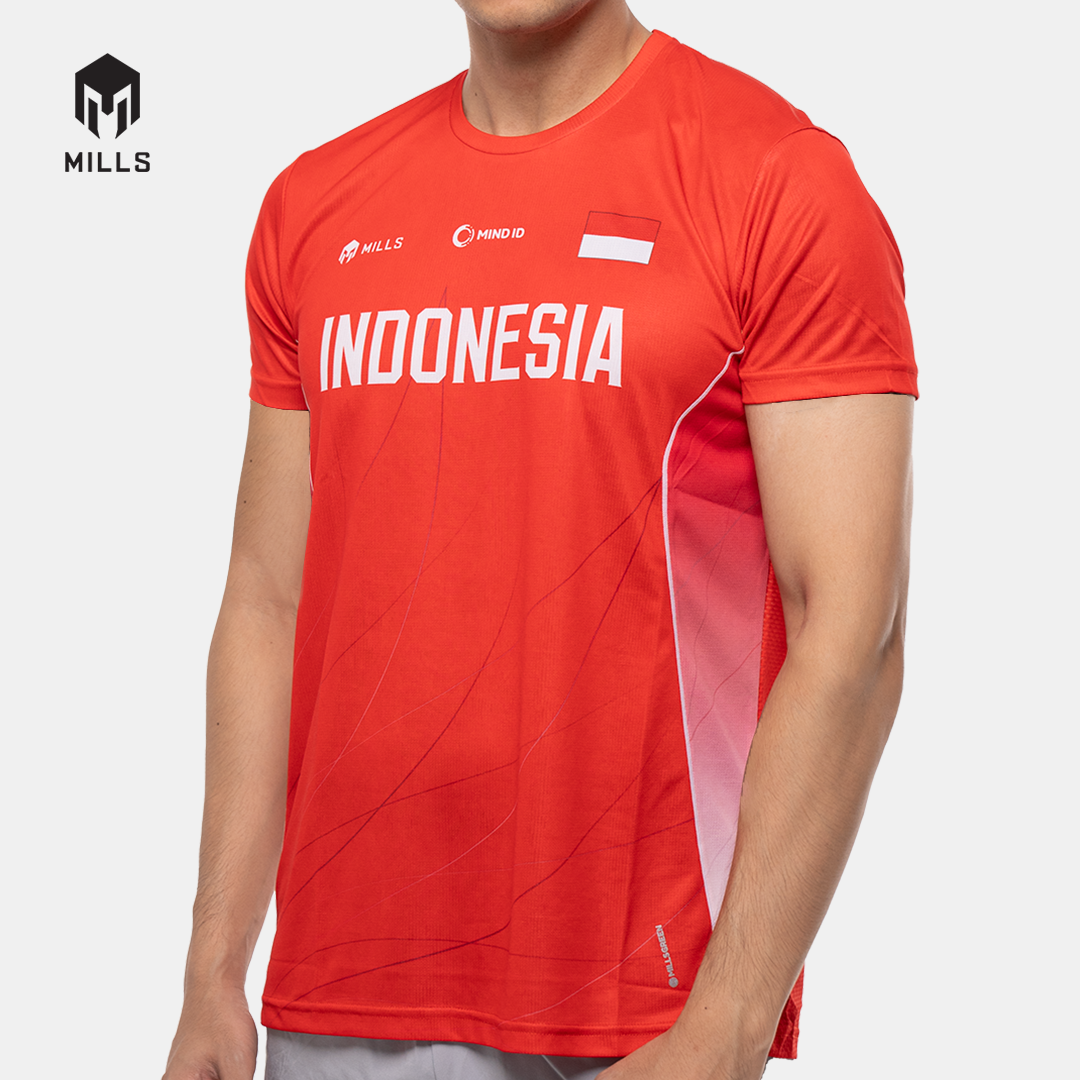 MILLS PASI HOME RUNNING T-SHIRT MEN RED 00100052