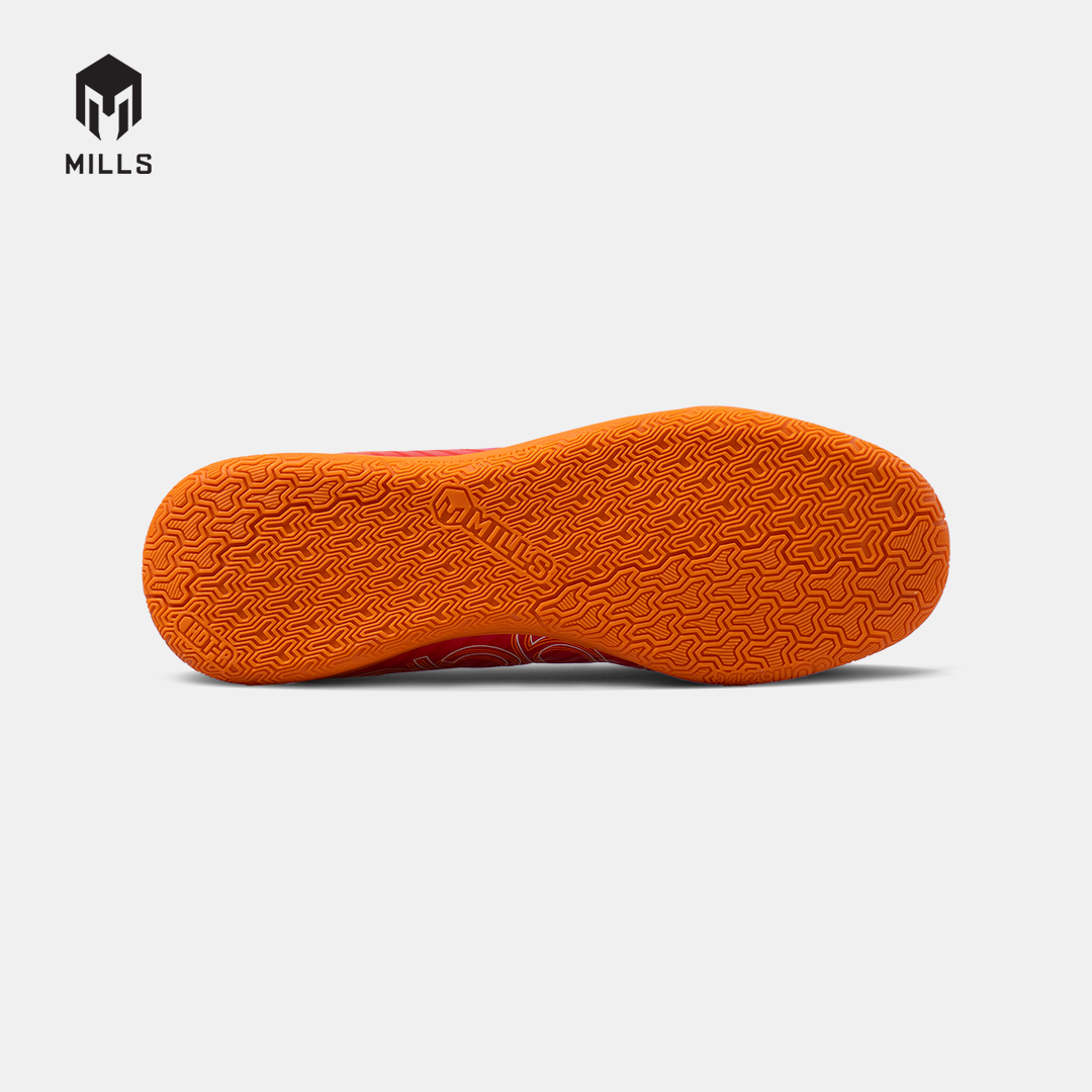 MILLS Sepatu Futsal Xyclops Helios Match In Bright Red / White / Orange 9405701