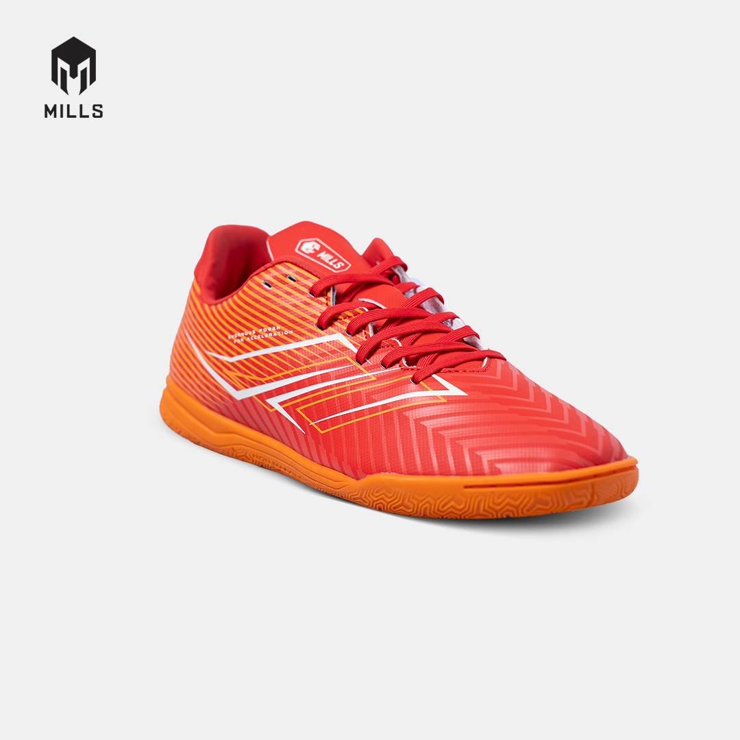 MILLS Sepatu Futsal Xyclops Helios Match In Bright Red / White / Orange 9405701