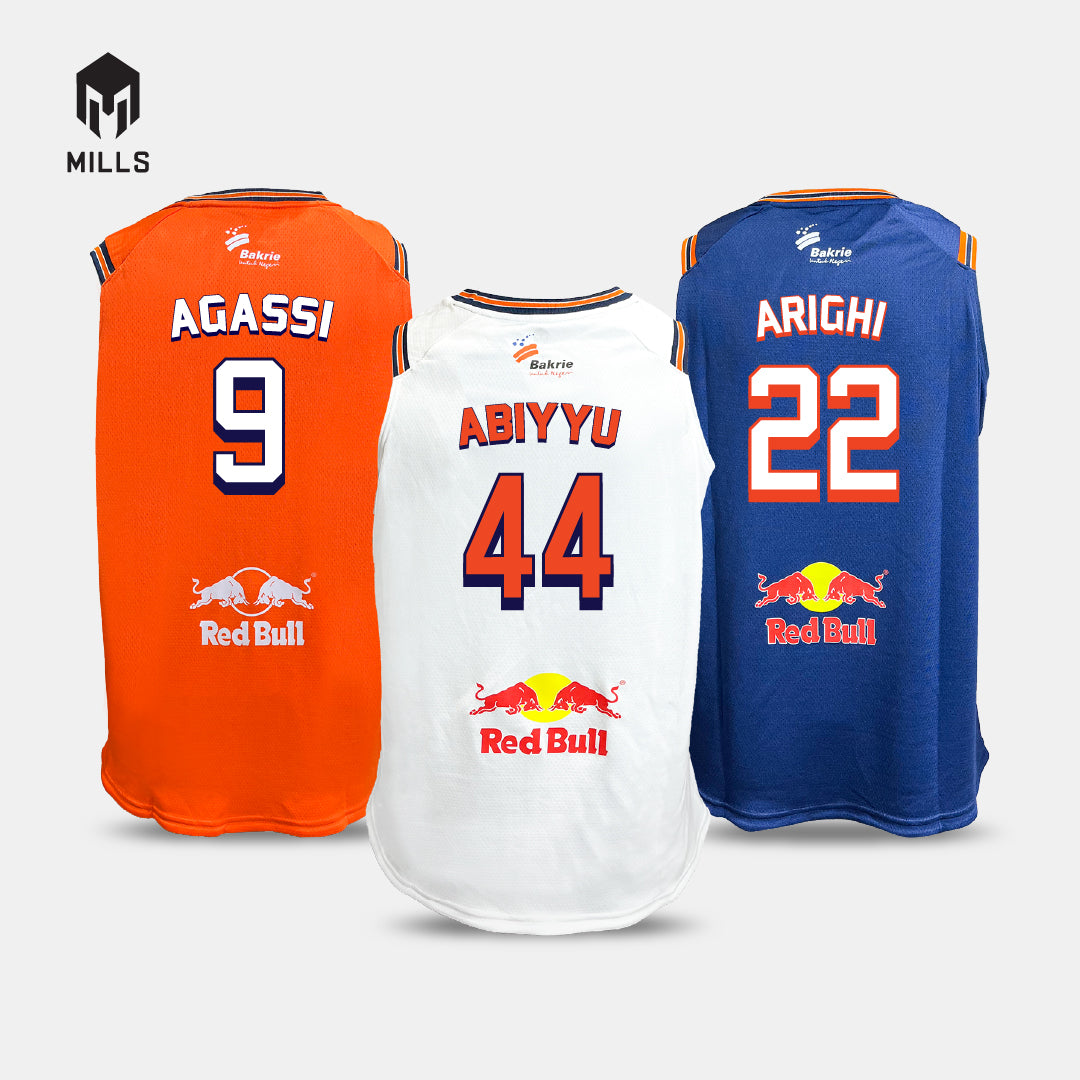 MILLS NAMESET JERSEY PELITA JAYA BASKETBALL ( HANYA NAMA DAN NOMOR SAJA )