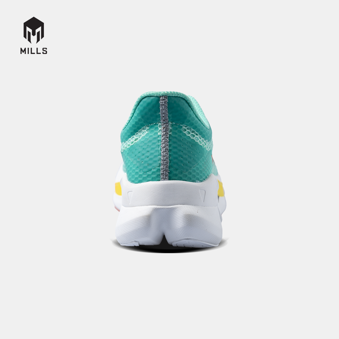 MILLS SEPATU LARI RUNNING SHOES ENERPRO ZENITH PASTEL.JADE/ORANGE/NEON.YELLOW 9104502