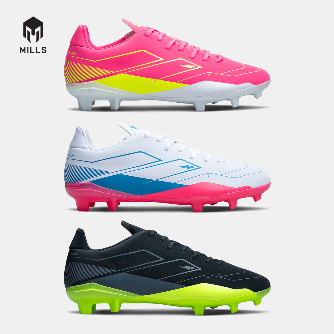 MILLS SEPATU SEPAKBOLA VULCAN 2.0 FG BLACK/SILVER/NEON 9303305