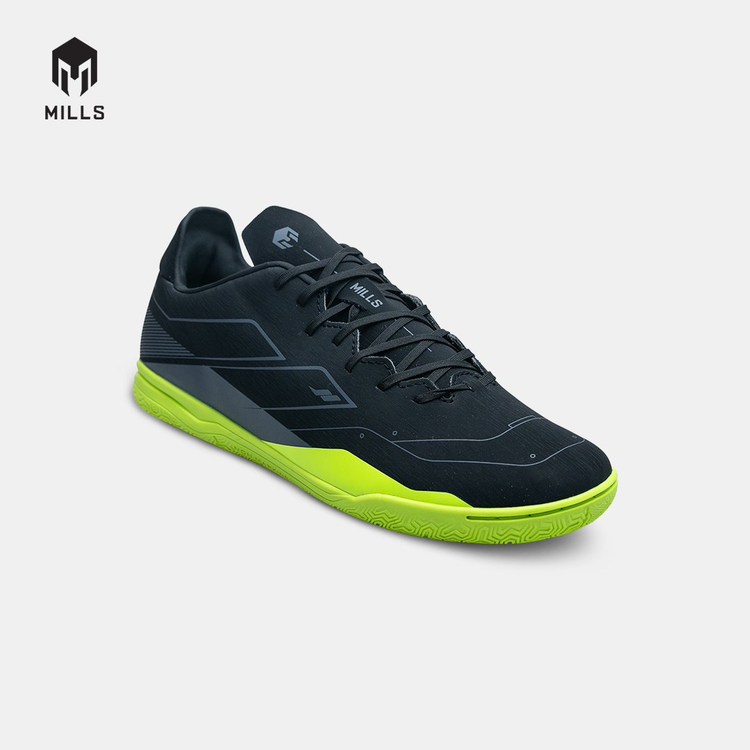 MILLS SEPATU FUTSAL VULCAN 2.0 IN BLACK/SILVER/NEON 9403305