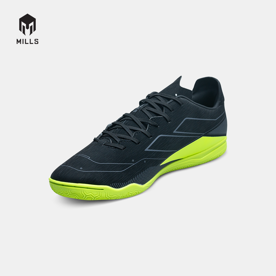 MILLS SEPATU FUTSAL VULCAN 2.0 IN BLACK/SILVER/NEON 9403305