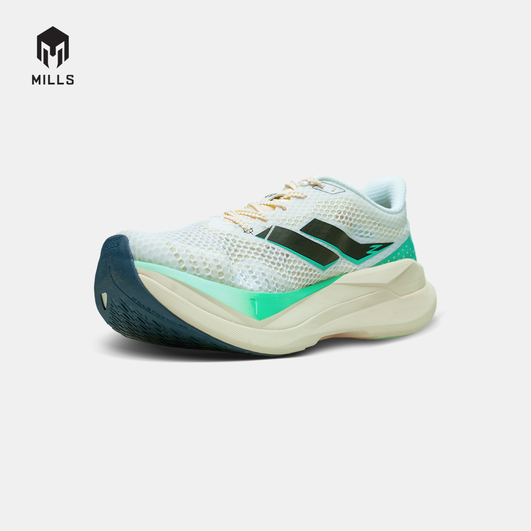 MILLS SEPATU LARI RUNNING SHOES ENERPRO ZENITH WINTER.WHITE/WHITE/GREEN 9104404