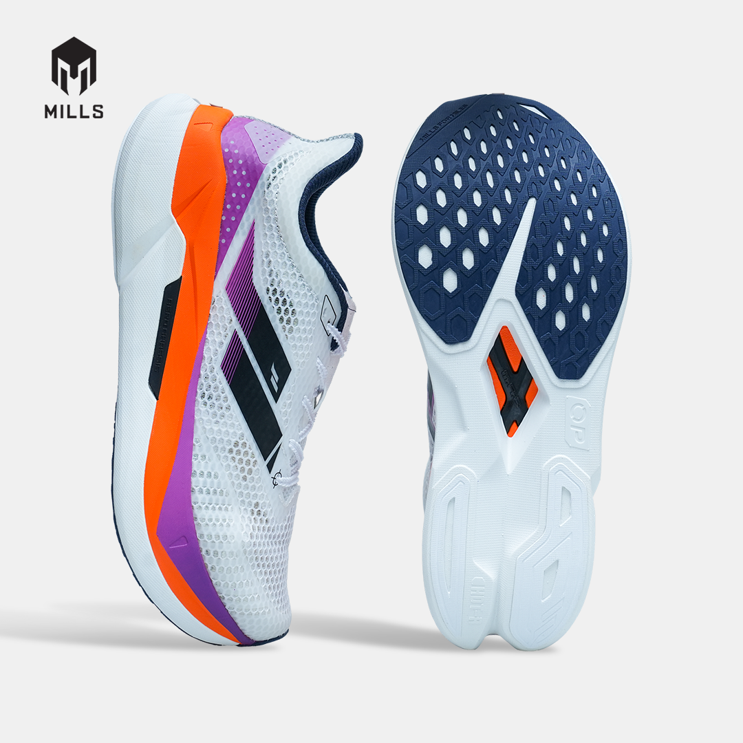 MILLS SEPATU LARI RUNNING SHOES ENERPRO ZENITH WHITE/MAGENTA/ORANGE/BLACK 9104403