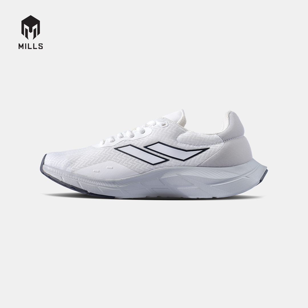 MILLS SEPATU LARI RUNNING SHOES TREXIMO VISION WHITE/LT.GREY/BLACK 9103409