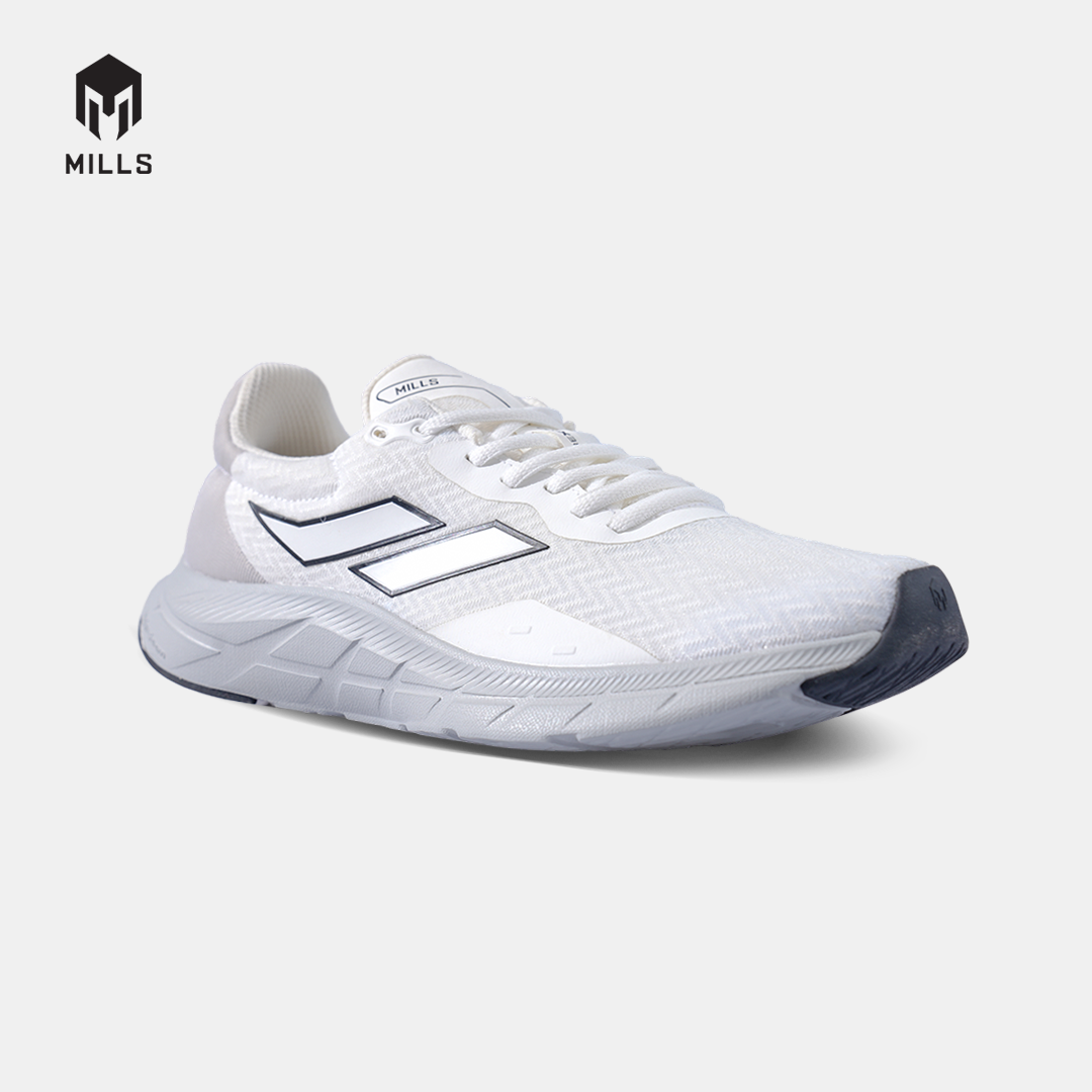 MILLS SEPATU LARI RUNNING SHOES TREXIMO VISION WHITE/LT.GREY/BLACK 9103409