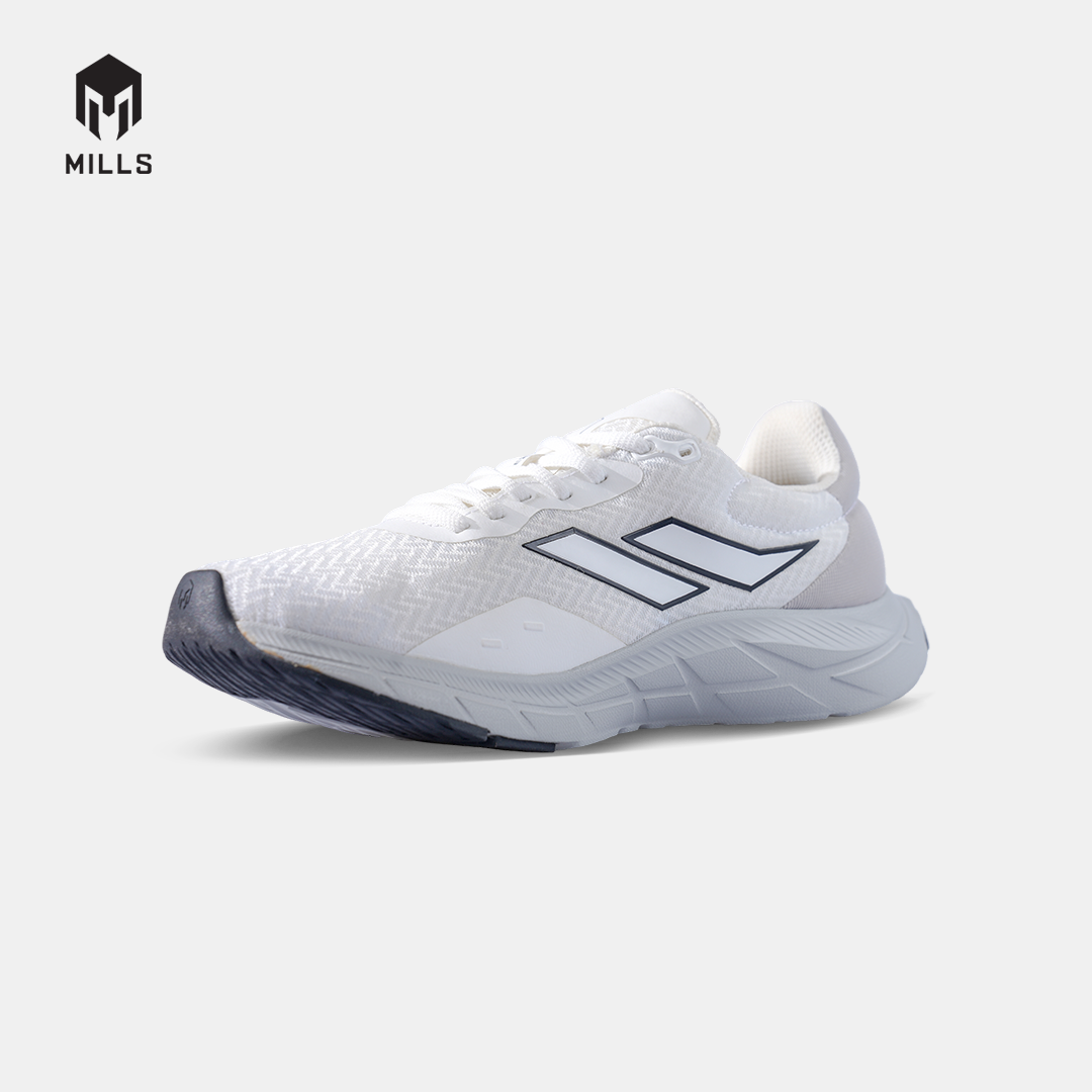 MILLS SEPATU LARI RUNNING SHOES TREXIMO VISION WHITE/LT.GREY/BLACK 9103409