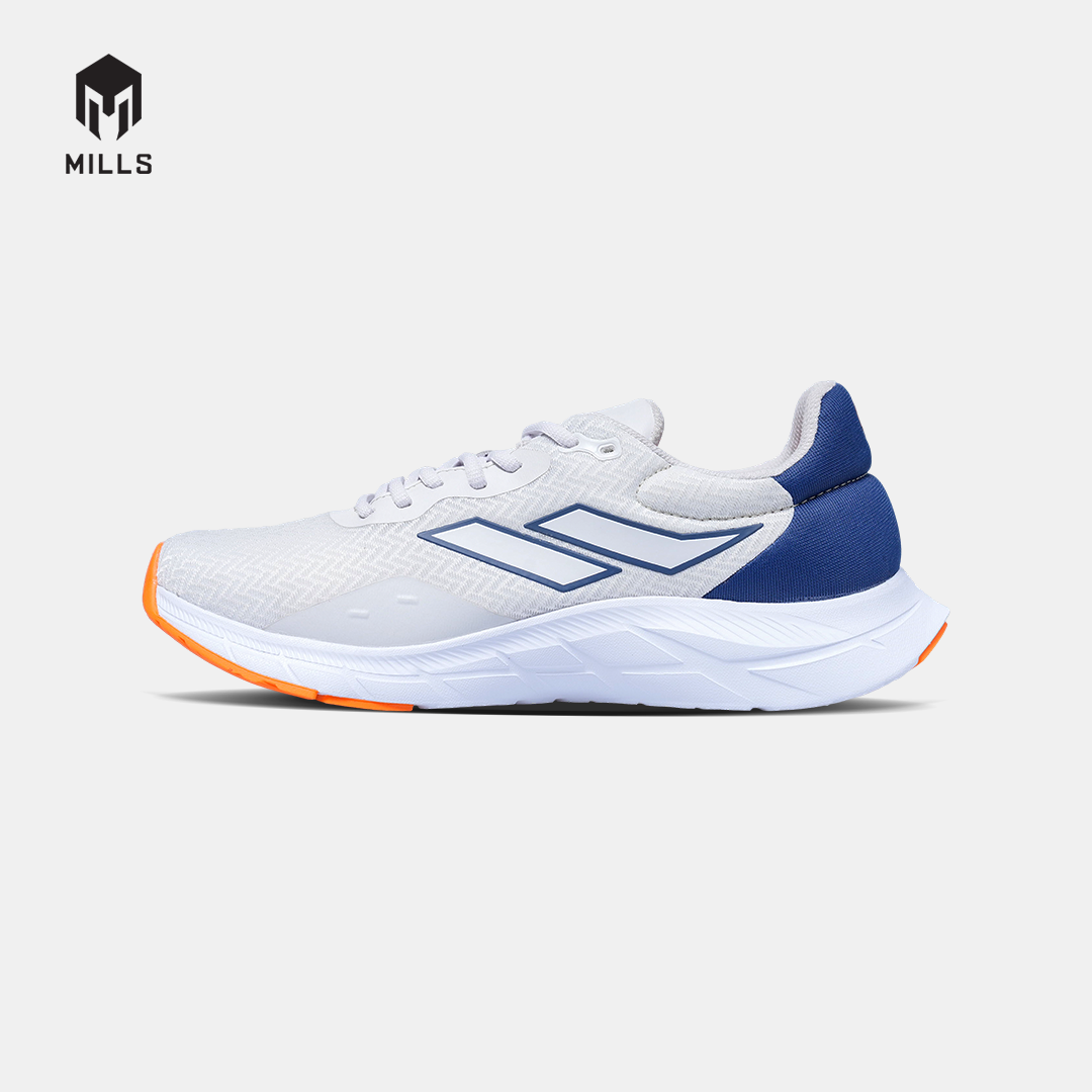 MILLS SEPATU LARI RUNNING SHOES TREXIMO VISION LT.GREY/NAVY/ORANGE 9103410