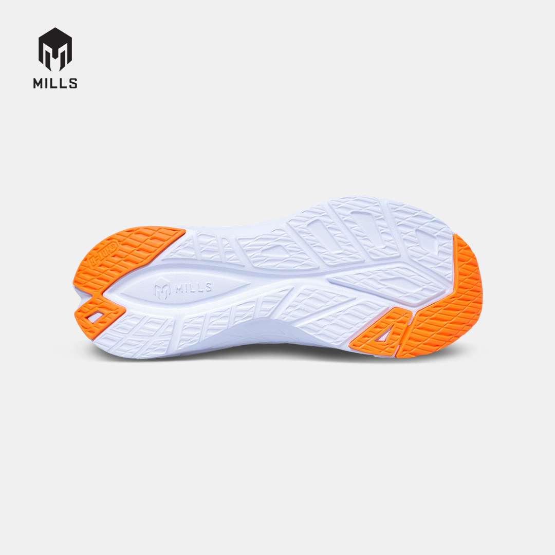 MILLS SEPATU LARI RUNNING SHOES TREXIMO VISION LT.GREY/NAVY/ORANGE 9103410