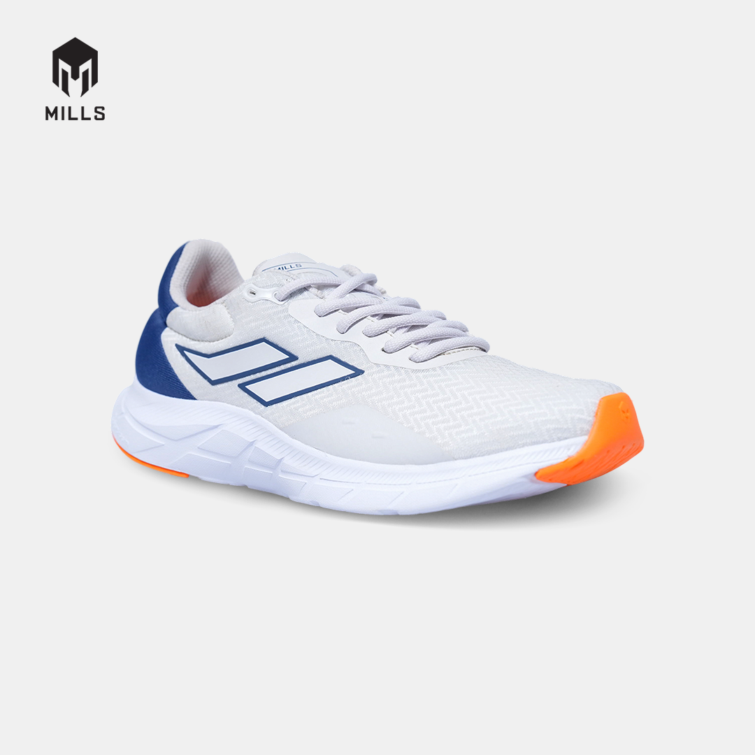 MILLS SEPATU LARI RUNNING SHOES TREXIMO VISION LT.GREY/NAVY/ORANGE 9103410