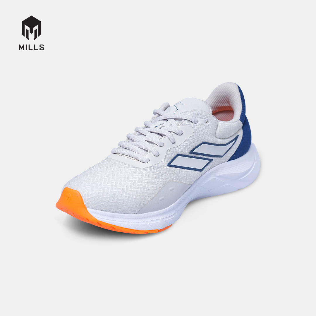MILLS SEPATU LARI RUNNING SHOES TREXIMO VISION LT.GREY/NAVY/ORANGE 9103410