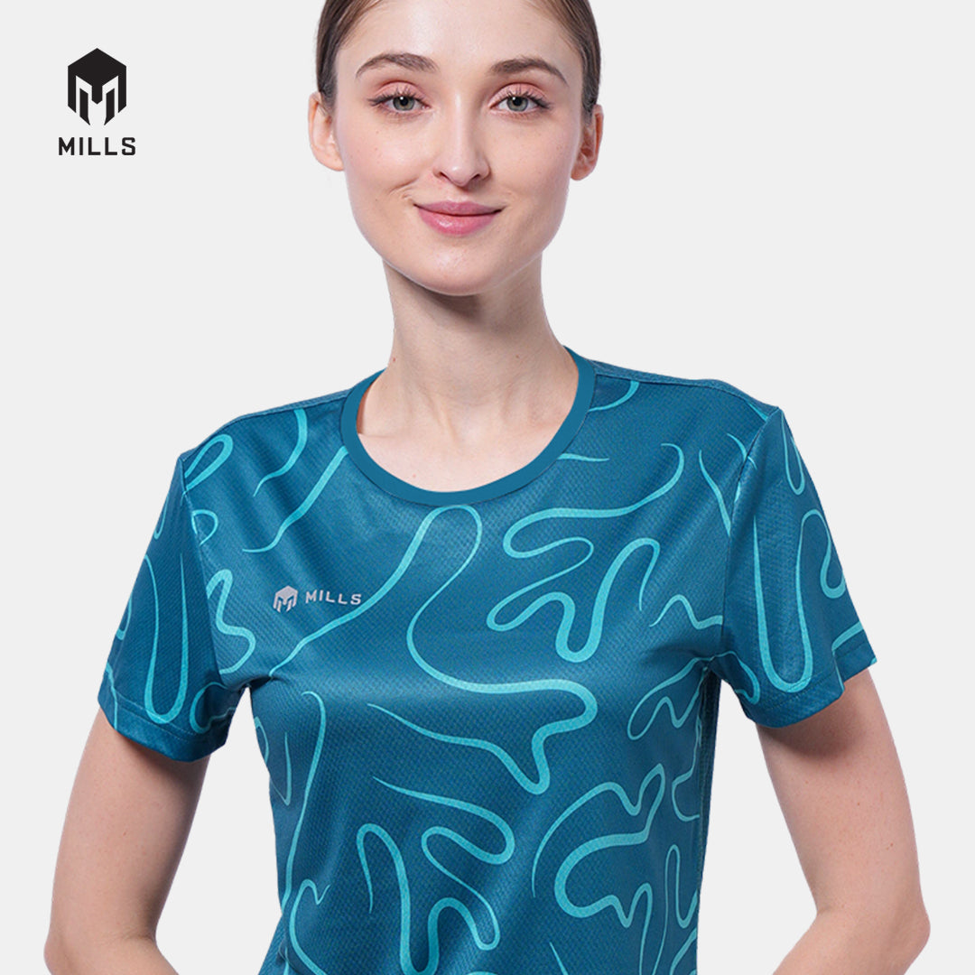 MILLS BAJU OLAHRAGA RUNNING RIVORA RUNNING T-SHIRT WOMEN 00100115