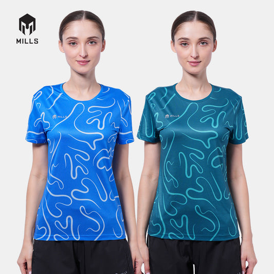 MILLS BAJU OLAHRAGA RUNNING RIVORA RUNNING T-SHIRT WOMEN 00100115