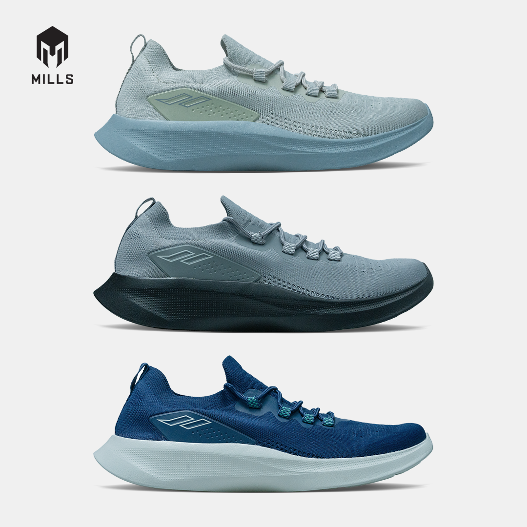 MILLS SEPATU LARI RUNNING SHOES CRUZ LT.GREY/GREY 9105806